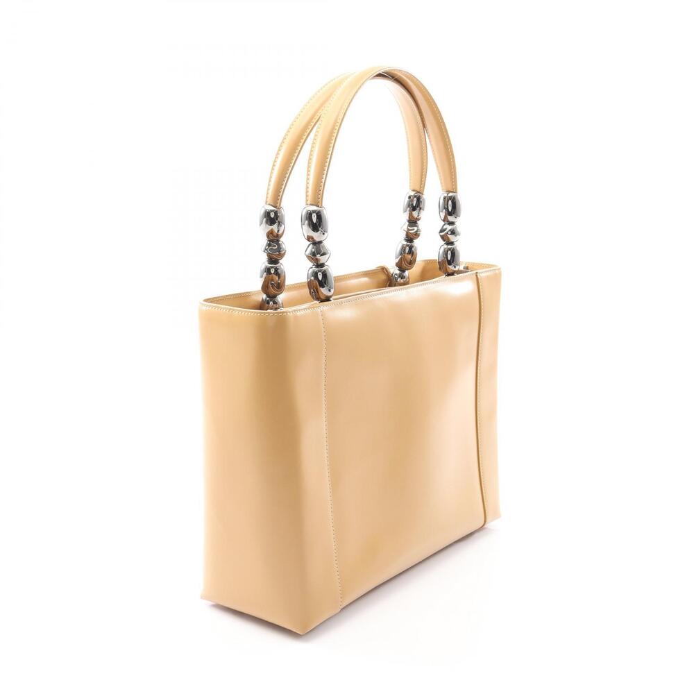 Dior Maris Beige Handbag Pearl Christian Tan Leather